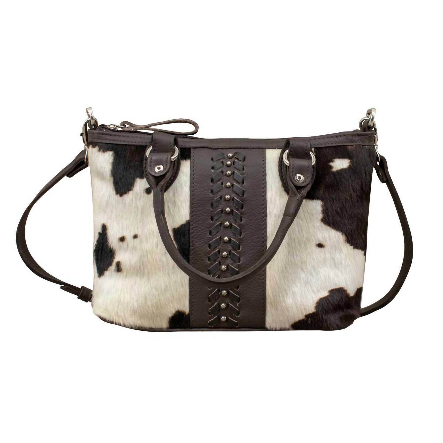 New American West Women's Cowtown Small Zip-Top Satchel With Conceal Carry Pocke
